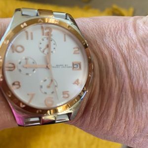 Marc Jacobs 2 tone women watch- brand new worn once. Wear to work to dinner